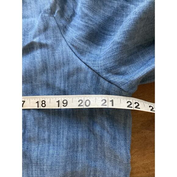 SOFT SURROUNDINGS Women’s Misty Shirt Sz L 14 New Embroidered Chambray $110 - Picture 9 of 10